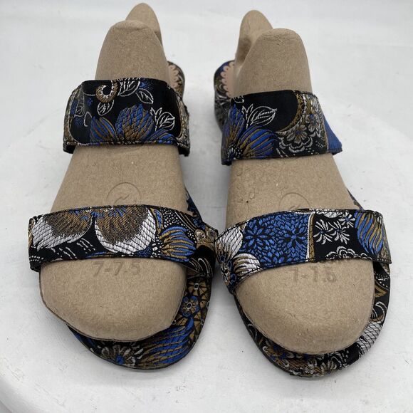 JD William Blue Patterned glitzy sandals size 6 EEE wide fit - Picture 4 of 14